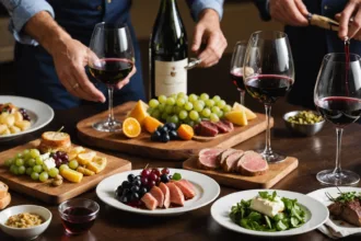Accords mets-vins harmonieux avec textures et saveurs variées