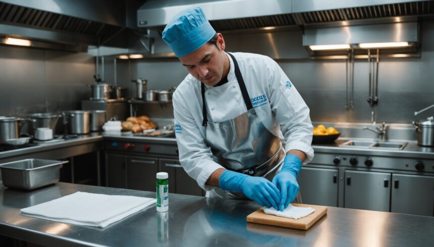 Plan de nettoyage rigoureux dans une cuisine professionnelle