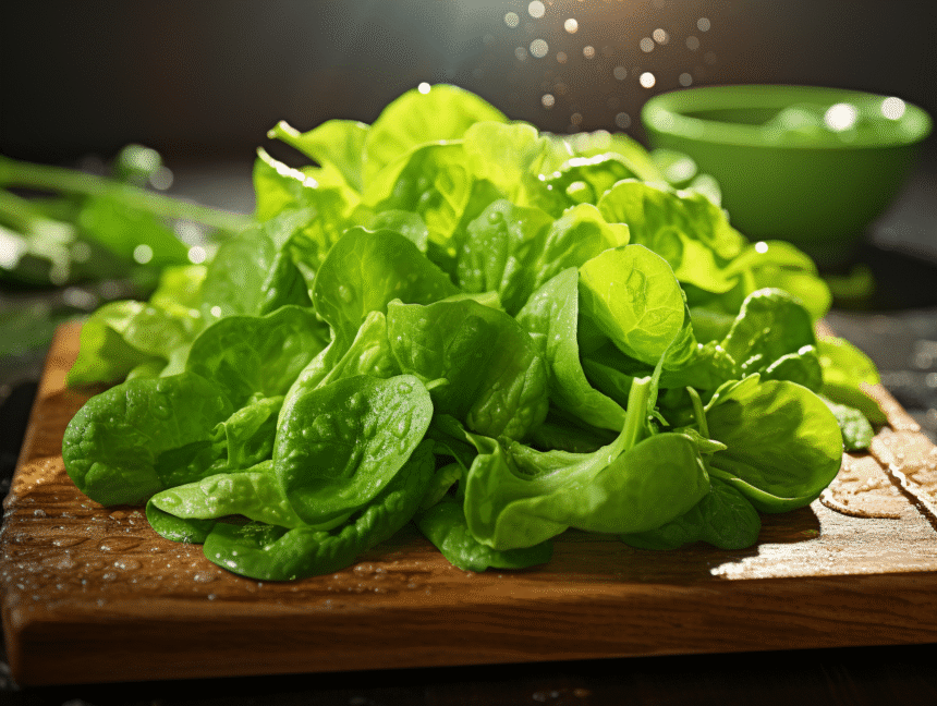 Préparation et lavage de la salade verte pour une consommation saine