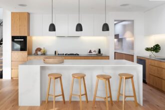 cuisine beige et bois