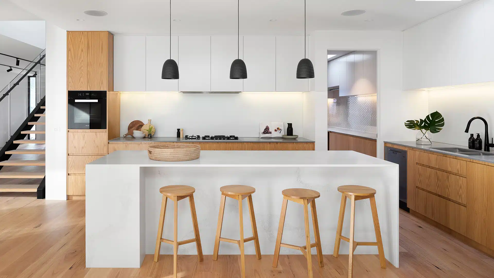cuisine beige et bois