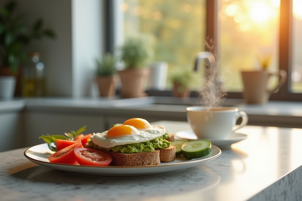 petit-déjeuner équilibré