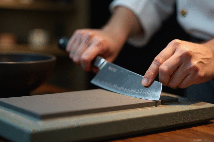 Pierre à aiguiser pour couteaux japonais avec différents grains