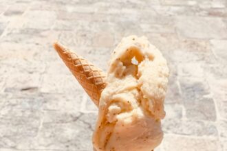 white ice cream