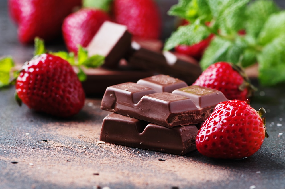 philtre amour chocolat et fraises